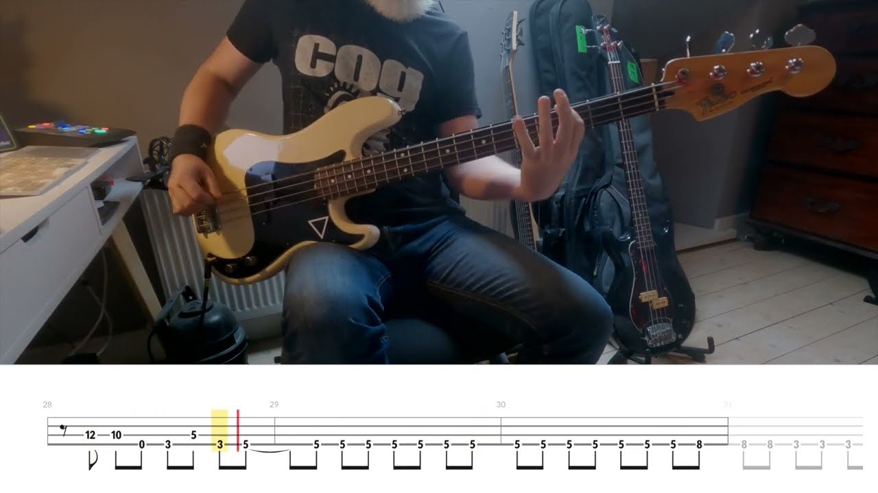 Ghost - Mary On A Cross (Live) - Bass Cover (with tab!)