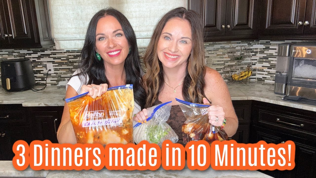 I made 3 Crock pot Freezer Meals in 10 minutes!!