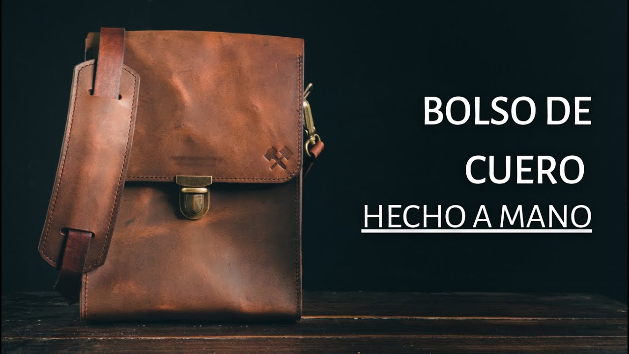 Haciendo un BOLSO DE CUERO PARA HOMBRE | #diy - #hechoamano - #cuero - #tutorial - ASMR - LoFi
