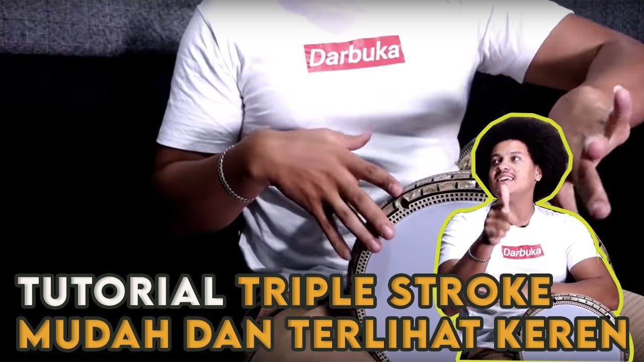 TUTORIAL TRIPLE STROKE DARBUKA YANG MUDAH DAN TERLIHAT KEREN | ALI KRIBO