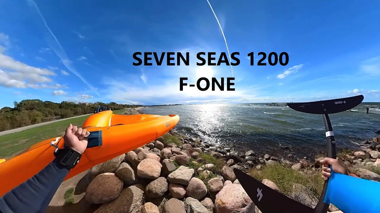 Seven Seas 1200 F-One - Wingfoil - Testing 5 time - Sweden Lomma - Intermediate - XXS + Stab C250