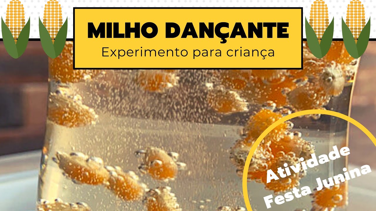 Atividade de festa Junina: Milho Dançante (Ciência para Criança)