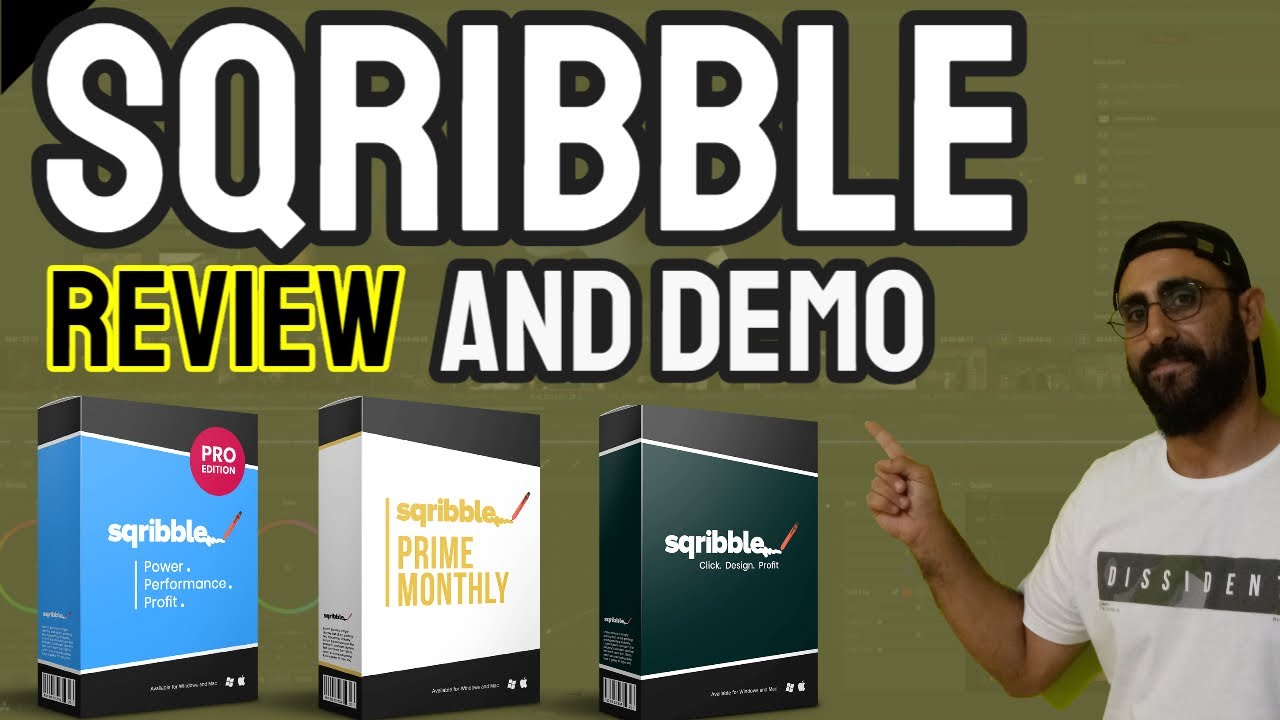 SQRIBBLE REVIEW AND DEMO - FULL TUTORIAL