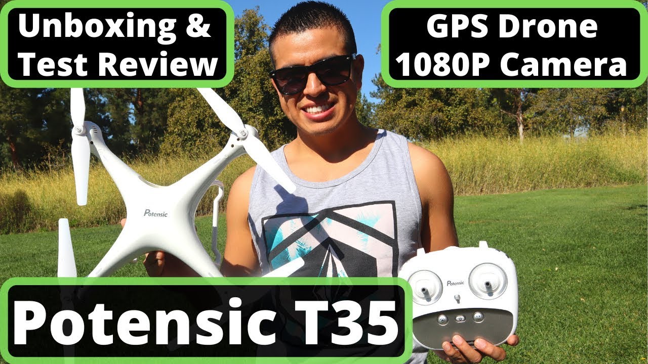 Обзор камеры дрона Potensic T35 GPS 1080P | Распаковка и тестовый полет