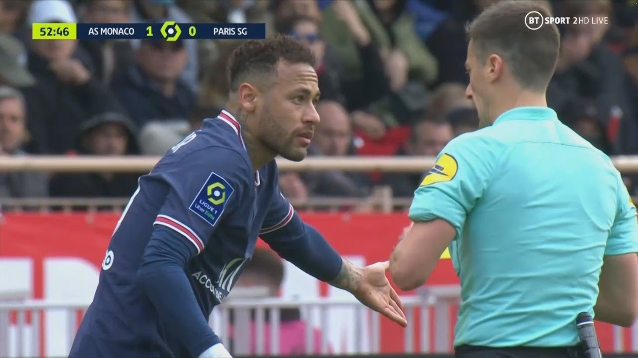Neymar Jr vs AS Monaco (Away) | 20/3/22 - English Commentary | 1080i