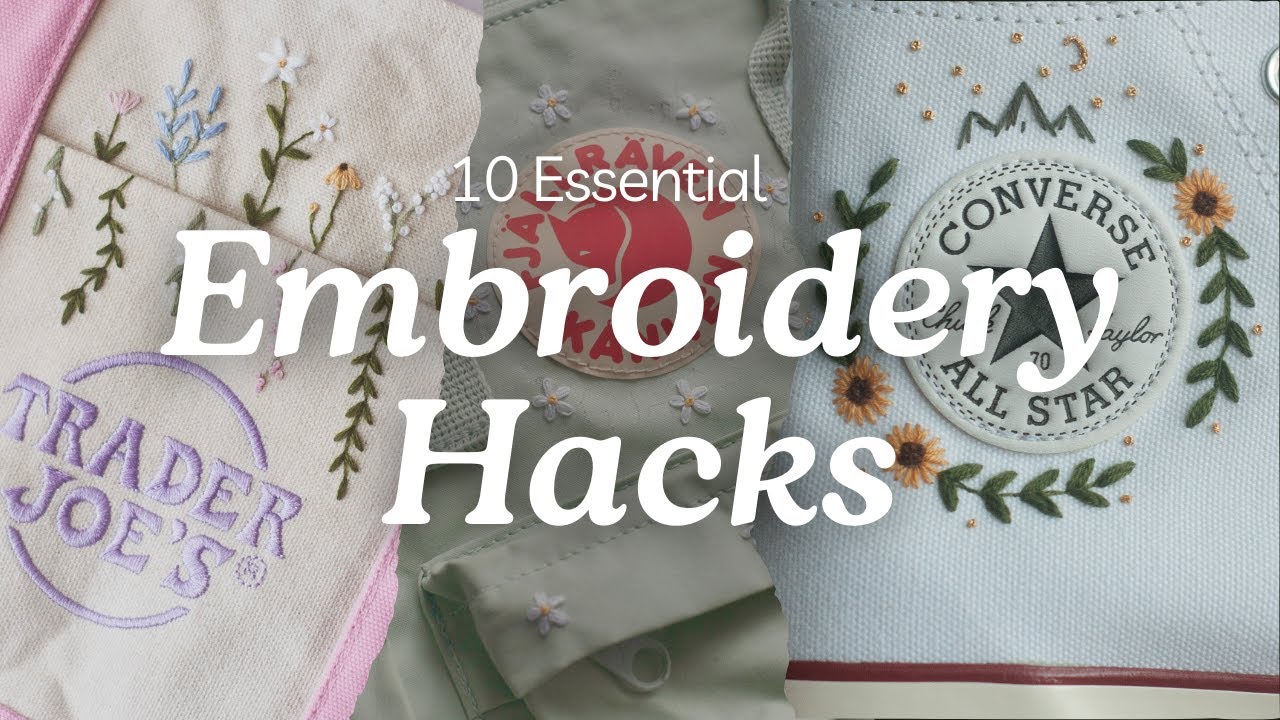 10 Hand Embroidery Hacks You NEED To Know🧵🪡 Beginner-Friendly Embroidery Tips & Tricks