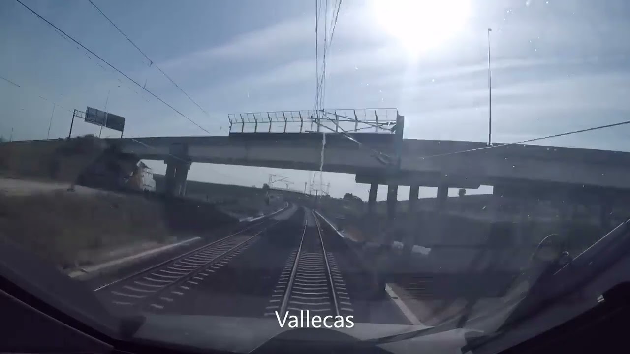 Trem RENFE de maquinista,  Madrid - Barcelona Cab ride 2024