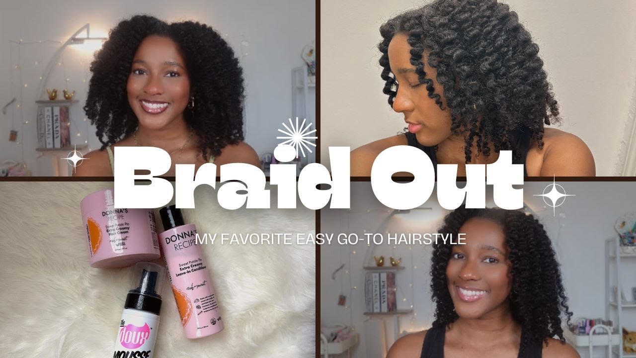 Easy Braid Out Tutorial for Natural Hair | My Braid out Routine 