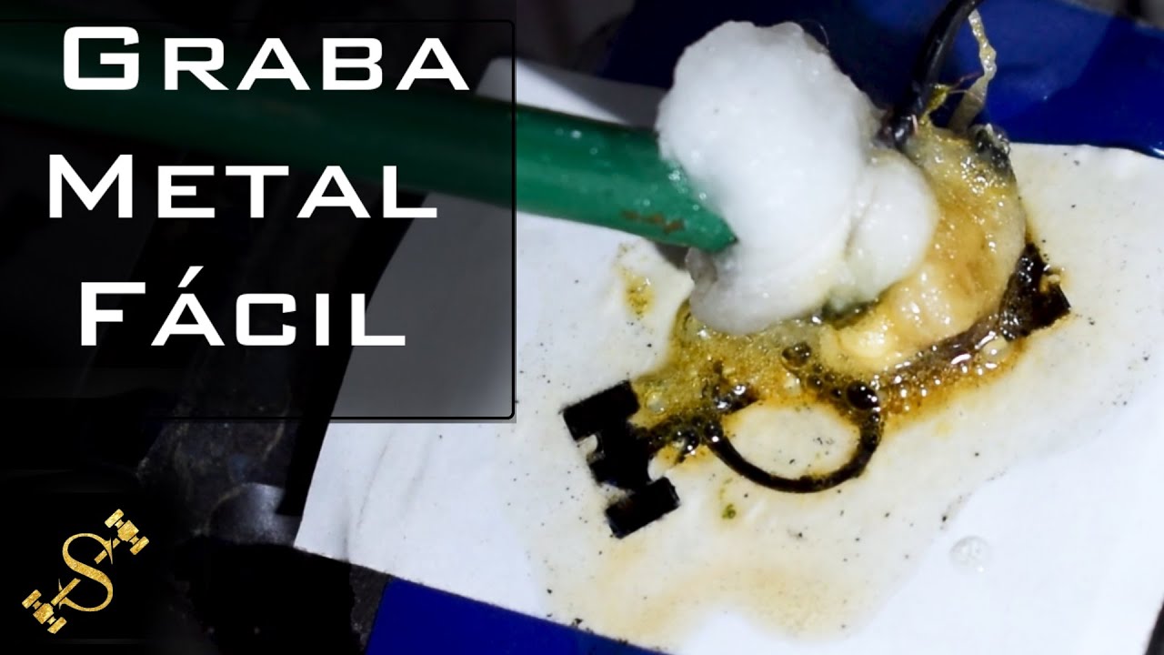 Grabar metal Fácil y de forma casera  Con Agua y vinagre || Grabado fácil para tu cuchillo