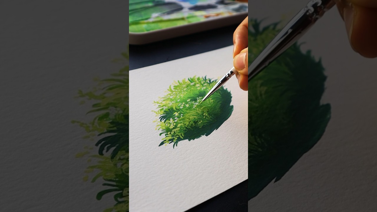 Hit like if you care 🤍🌿✨ Studio Ghibli Foliage tutorial @ArsStudio_