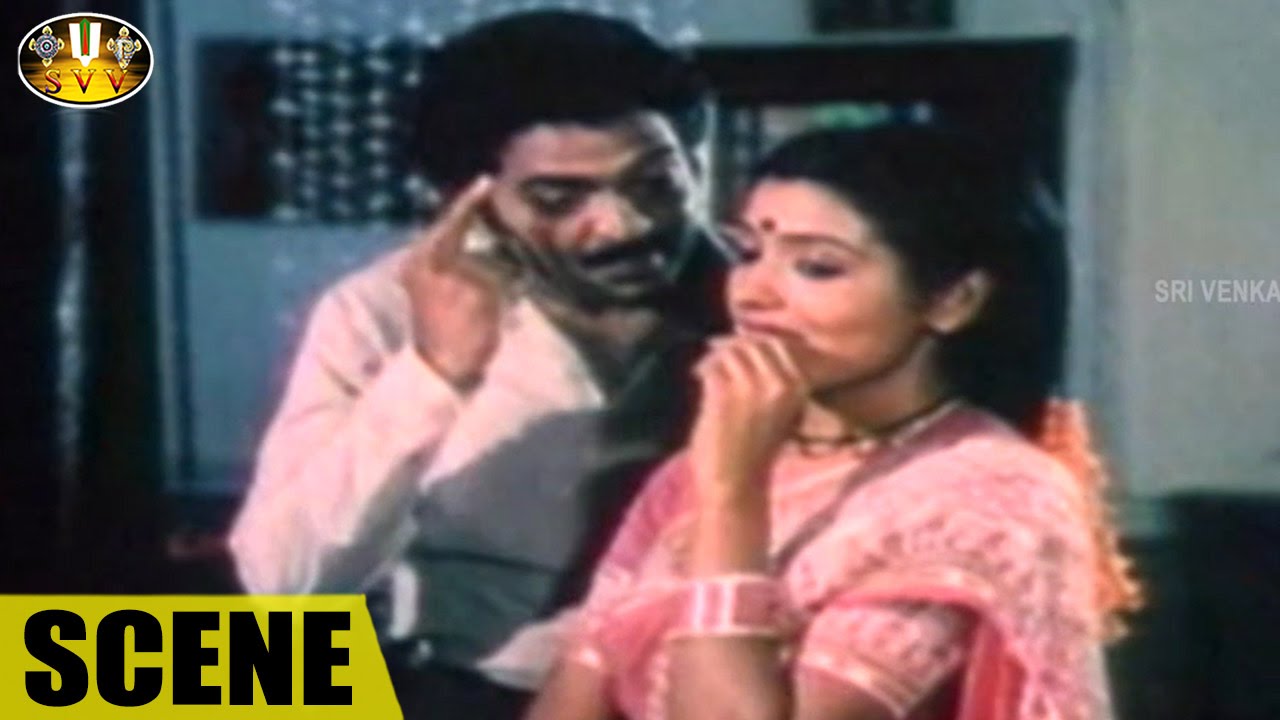 Love Scene Between Rajashekar & Jeevitha || Station Master Movie