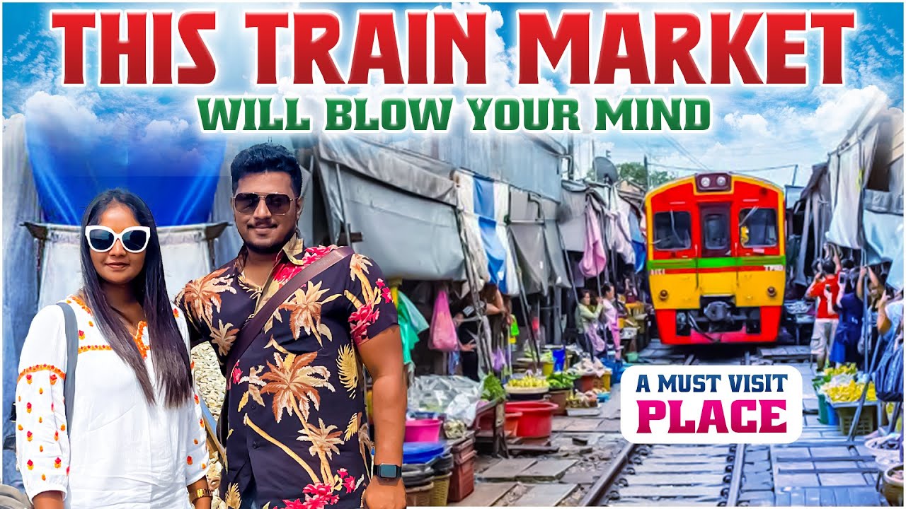 Maeklong Railway Market | Bangkok train market | Thailand train market | Queeny Tales