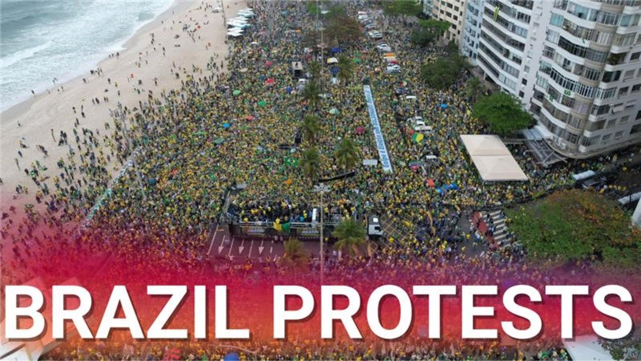 Trump-aligned Bolsonaro supporters flood Brazilian streets ahead of controversial verdict