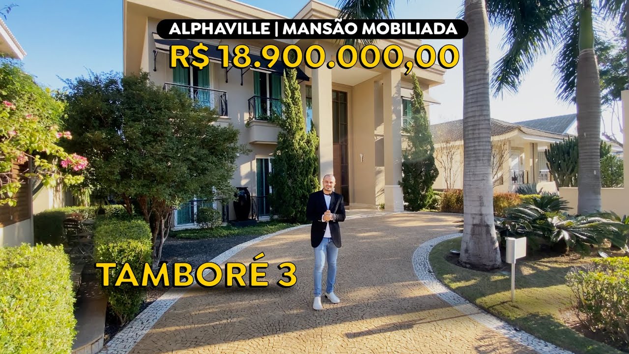 TAMBORÉ 3 | MANSÃO MOBILIADA à VENDA - ALPHAVILLE - SP