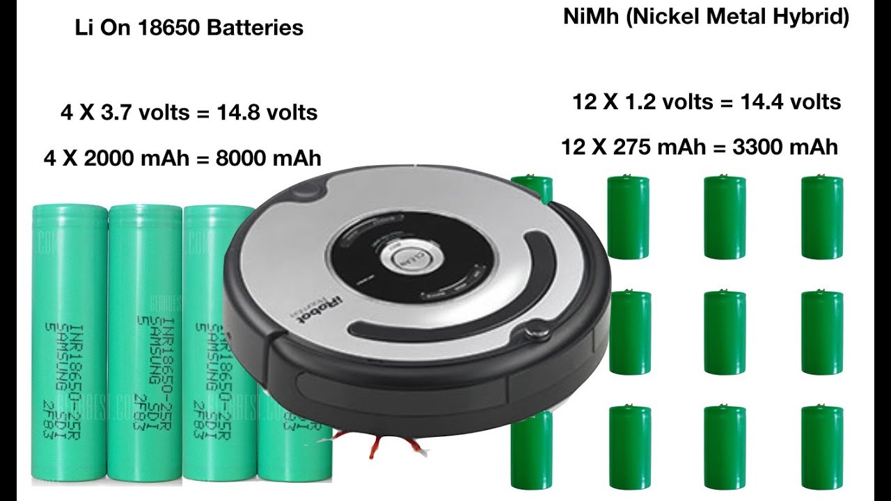 i robot Roomba series 500 bateria muerta   cambio por lithium