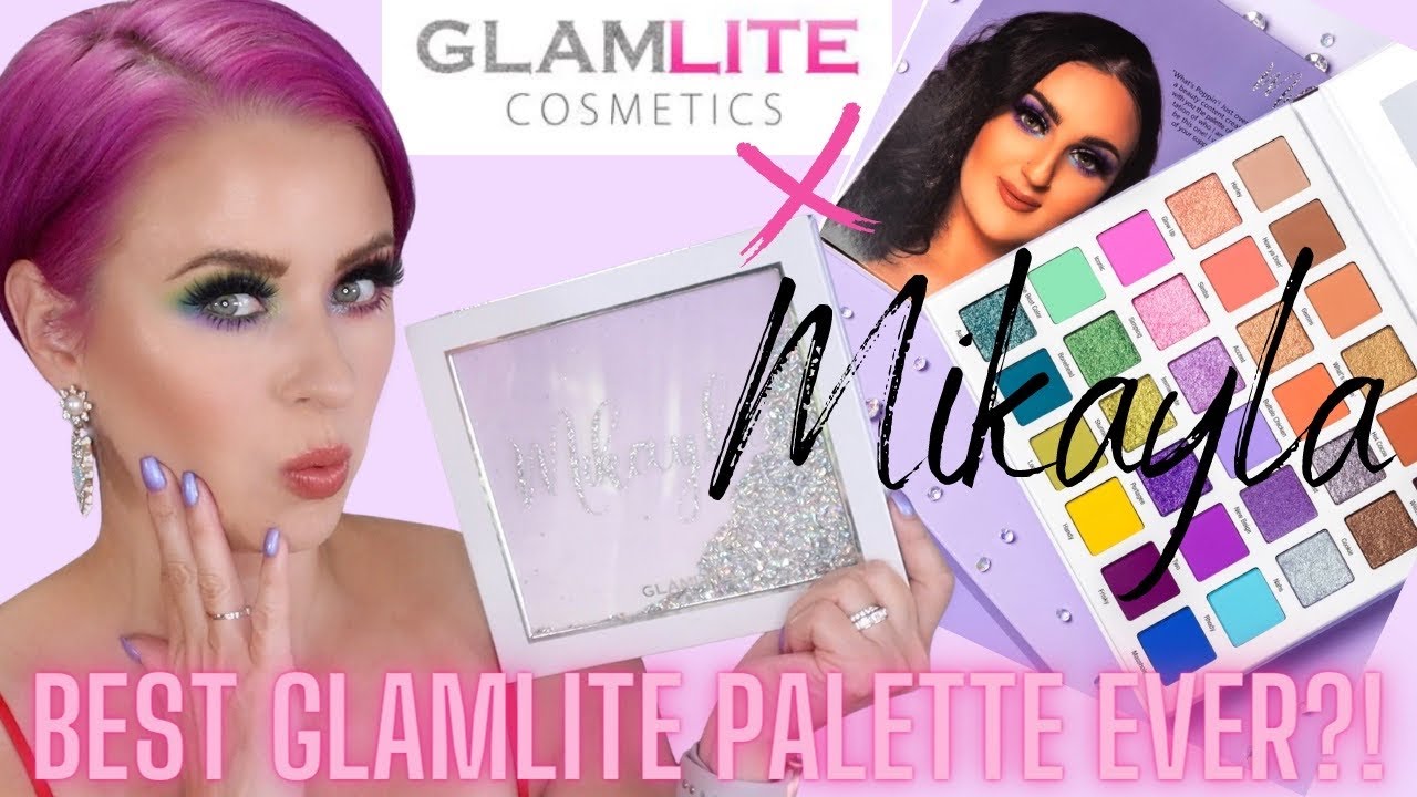 The BEST GLAMLITE Palette EVER? NEW GLAMLITE x MIKAYLA Palette | 2 Looks + Swatches