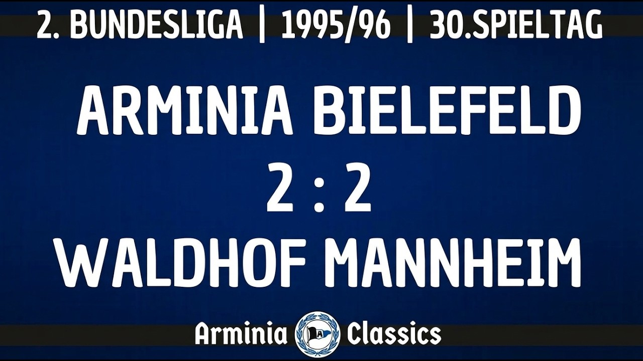 1995/96 | Arminia Bielefeld - SV Waldhof Mannheim