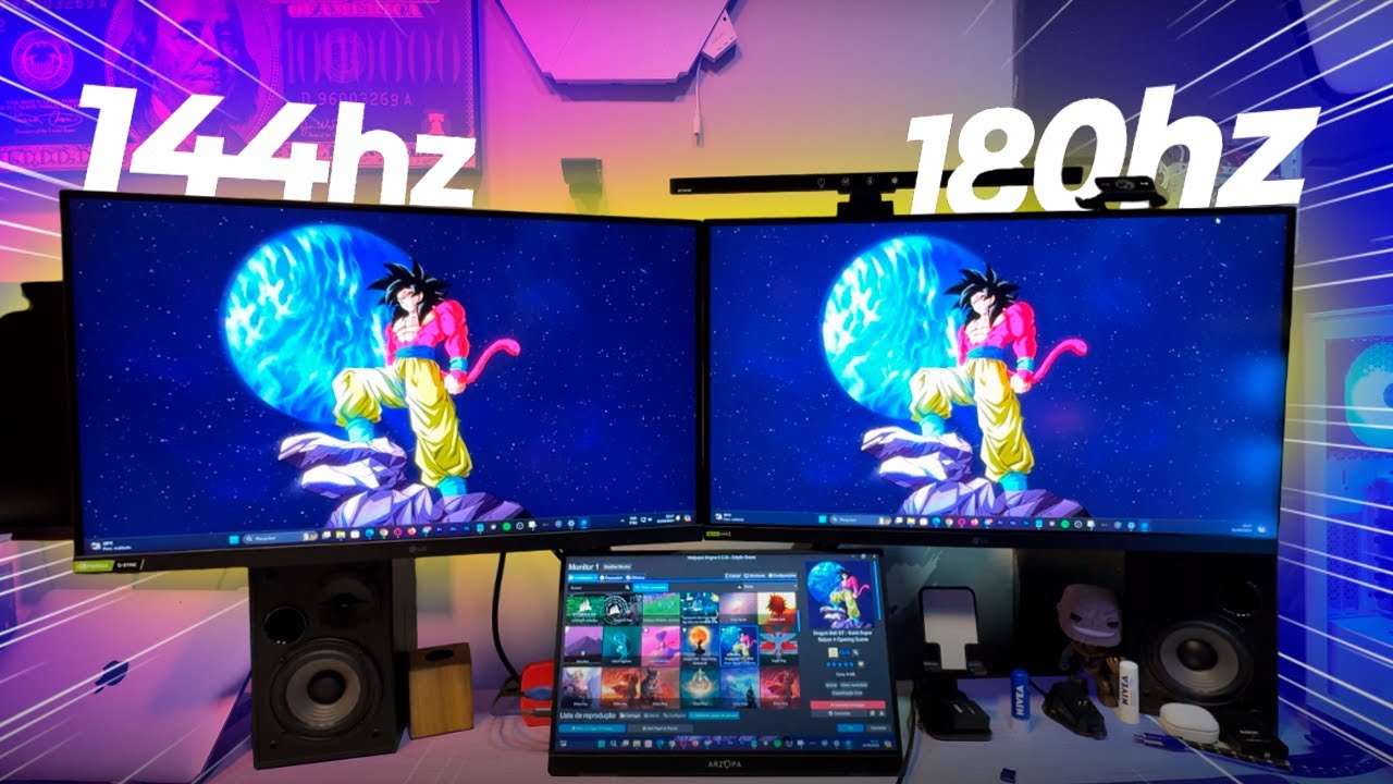 Monitor LG ULTRAGEAR 144hz VS 180HZ - Tem muita diferença ? #COMPARATIVO