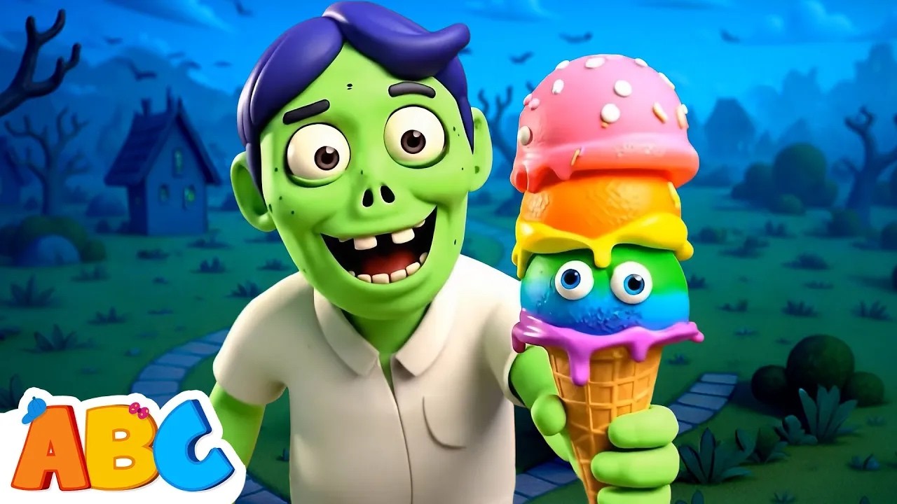 🍦 Ice Cream Song With Papa Zombie | Spooky Halloween Songs For Kids By All Babies Channel