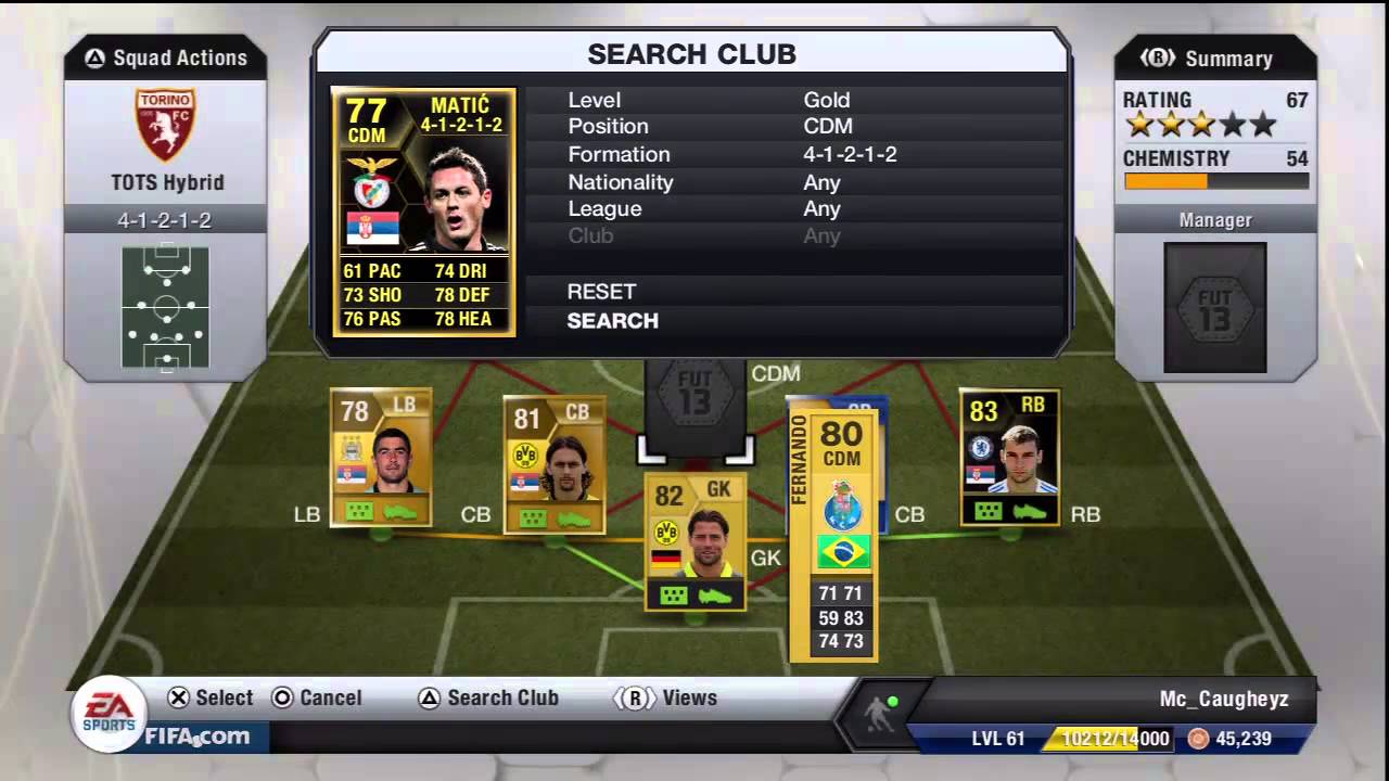 Fifa 13 | Hybrid Squad Builder - Ft. 4 TOTS PLAYERS!