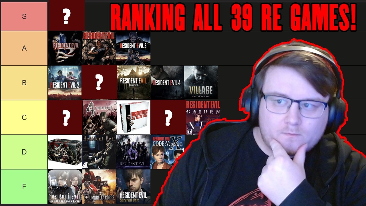 Ranking All 39 Resident Evil Games - Including Physical & Mobile Games - Tier List