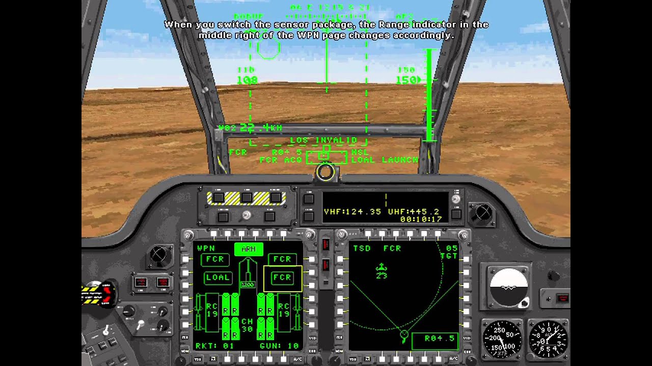 Longbow Gold Instrumentation training mission