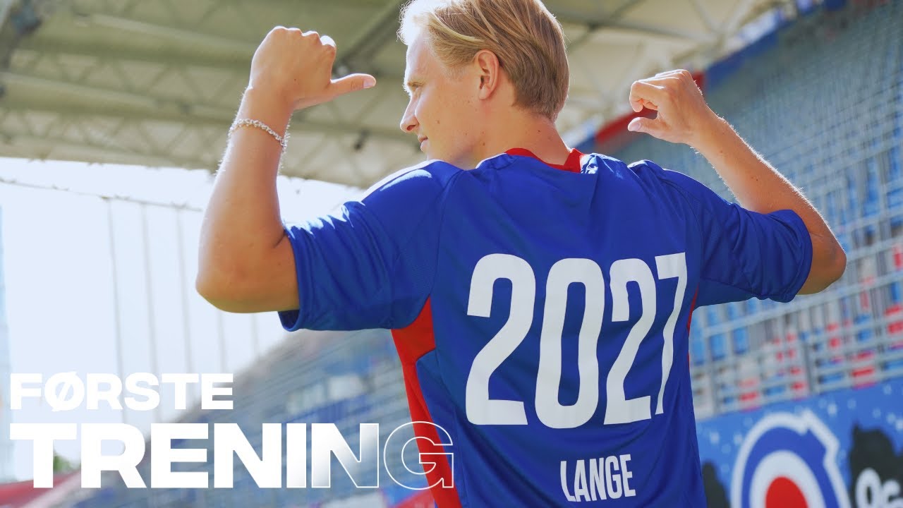 F&oslash;rste trening: Carl Lange er p&aring; plass i Oslo