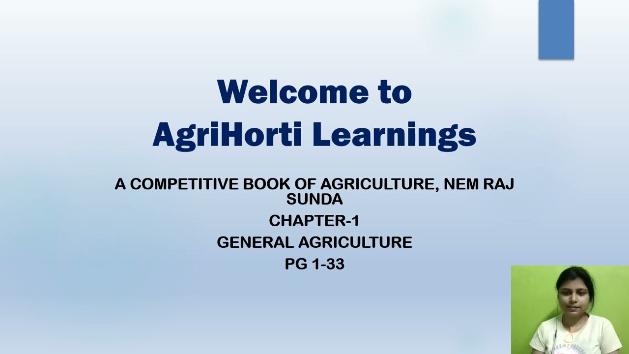 A Competitive book of Agriculture, ch-1, pg-1-33 #agriculture #nemrajsunda #generalagriculture