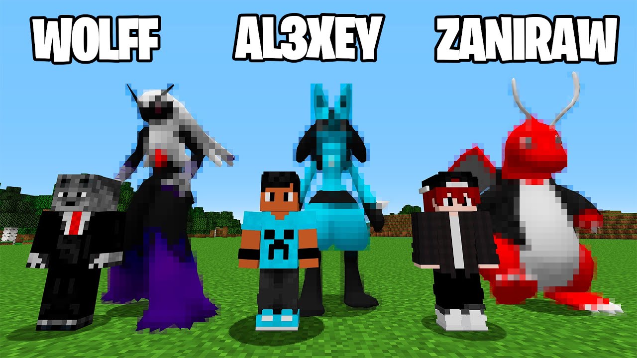 Criei os Pokémon dos Youtubers no Minecraft Pixelmon