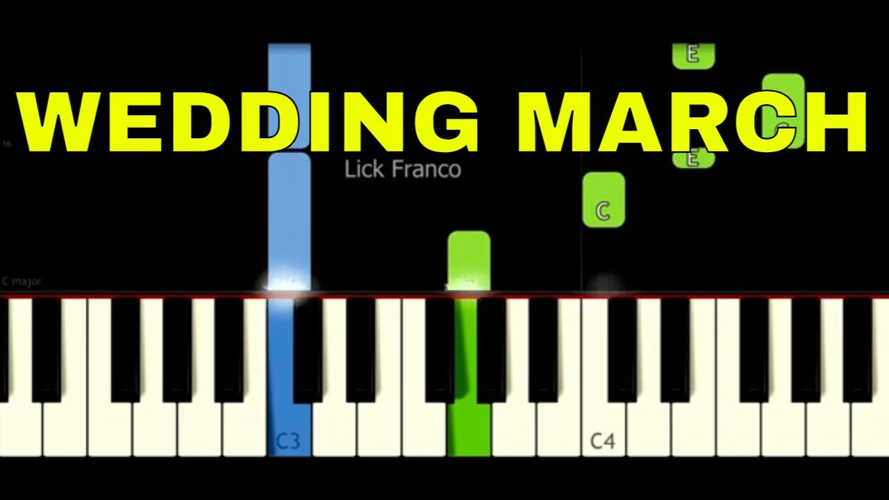 Wedding March - EASY Piano Tutorial - Wagner