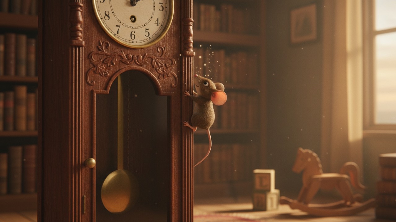 Hickory Dickory Dock 🐭 | Classic Nursery Rhyme for Kids | Fun Learning Song