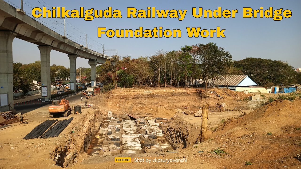Chilakalguda Railway Under Bridge: Foundation Work ll Feb 2026 Progress