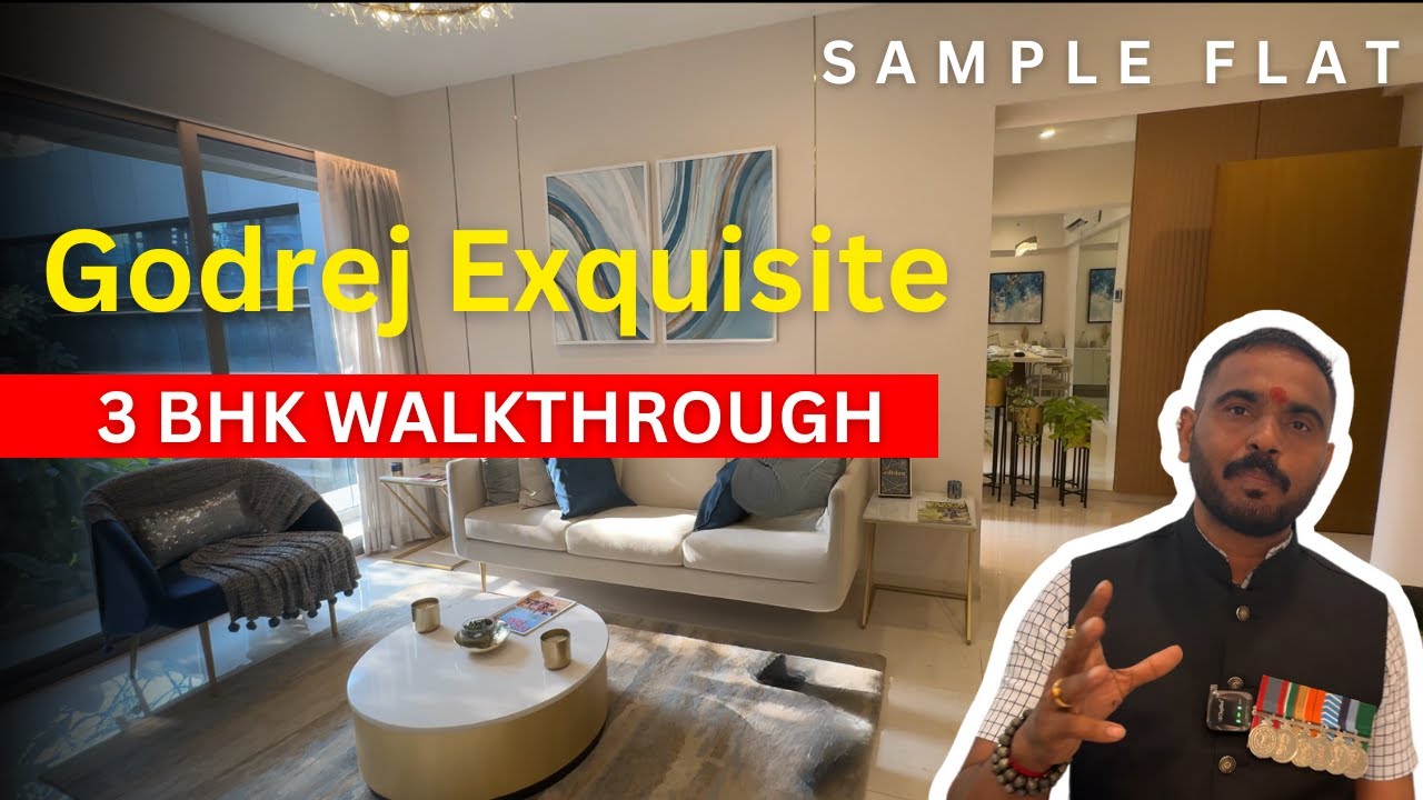 3 BHK With Balcony Godrej Exquisite, Thane | Sample Flat Walkthrough | Godrej Properties