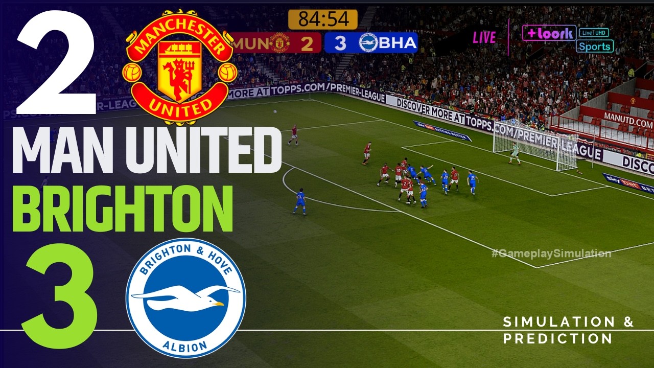 Manchester United vs Brighton [LIVE] Carabao Cup 26/27 ✅ | Full Match Simulation/Recreation