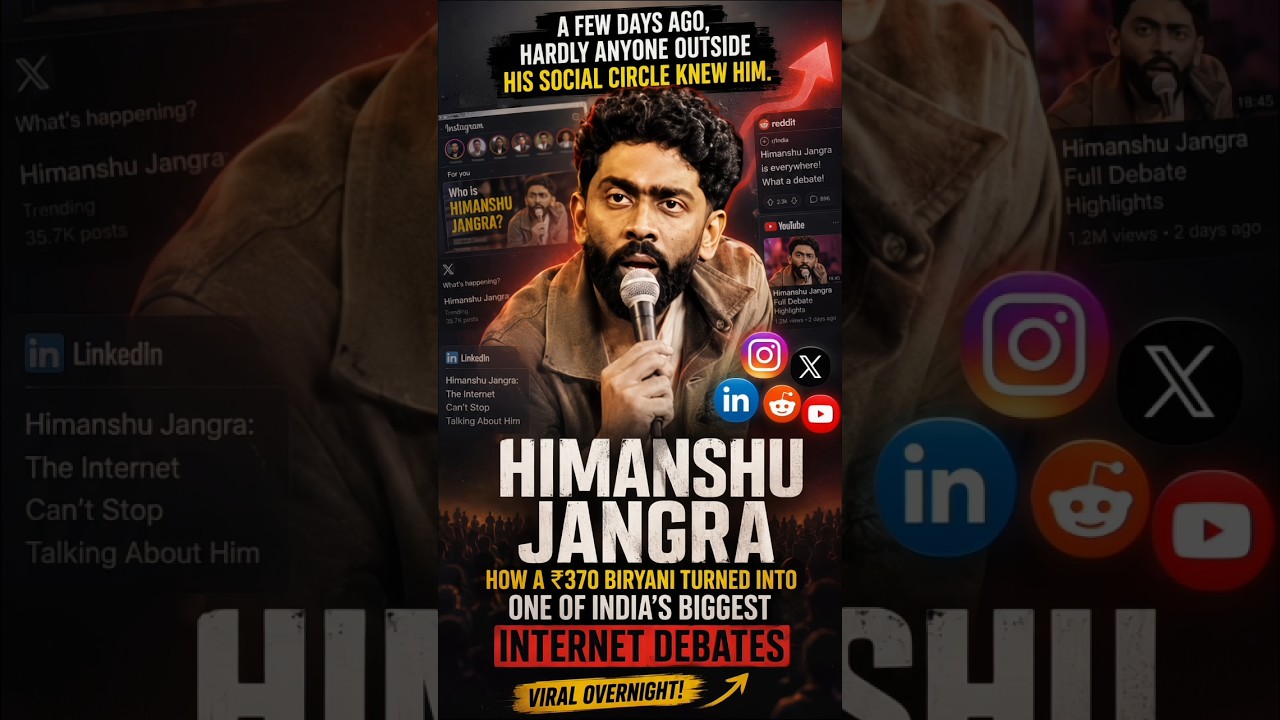 Who is Himanshu Jangra? The ₹370 Biryani controversy explained #standupcomedy #pranitmore #news