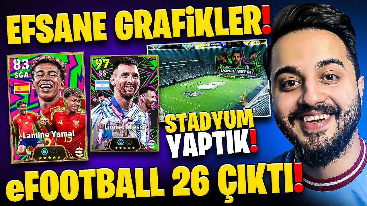 SONUNDA eFootball 2026 ÇIKTI! EFSANE GRAFİKLER ve STADYUM TASARLAMA! eFootball 26