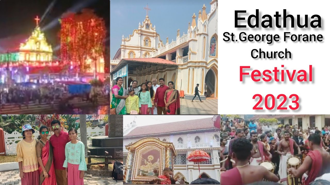 Edathuva Church festival 2023 vlog in tamil St.George Church edathuva Kerala  St.GeorgeForaneChurch