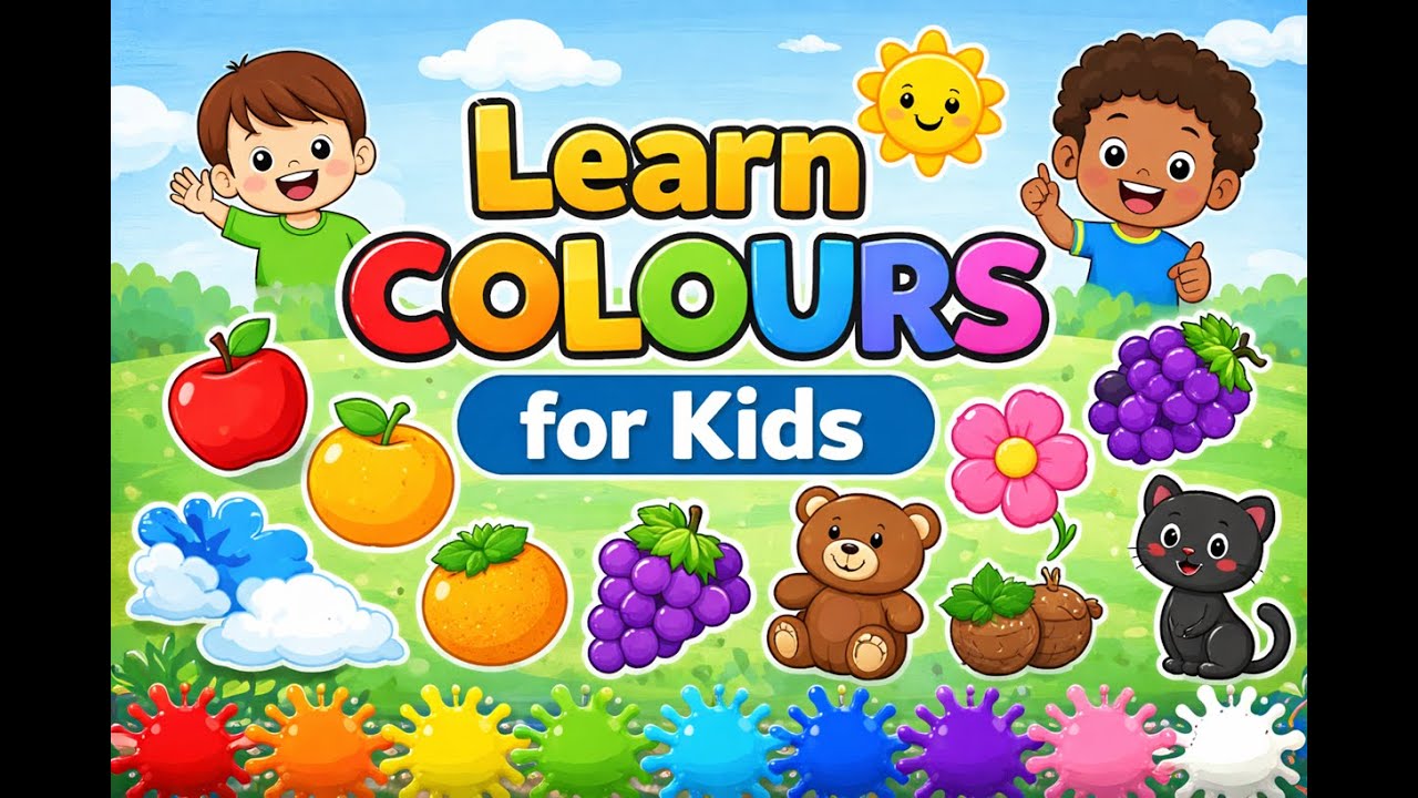 Learn Colours for Kids | Colours Name for Children | Kids Learn