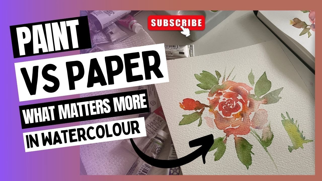 Watercolour paint vs paper - What matters more? An experiment