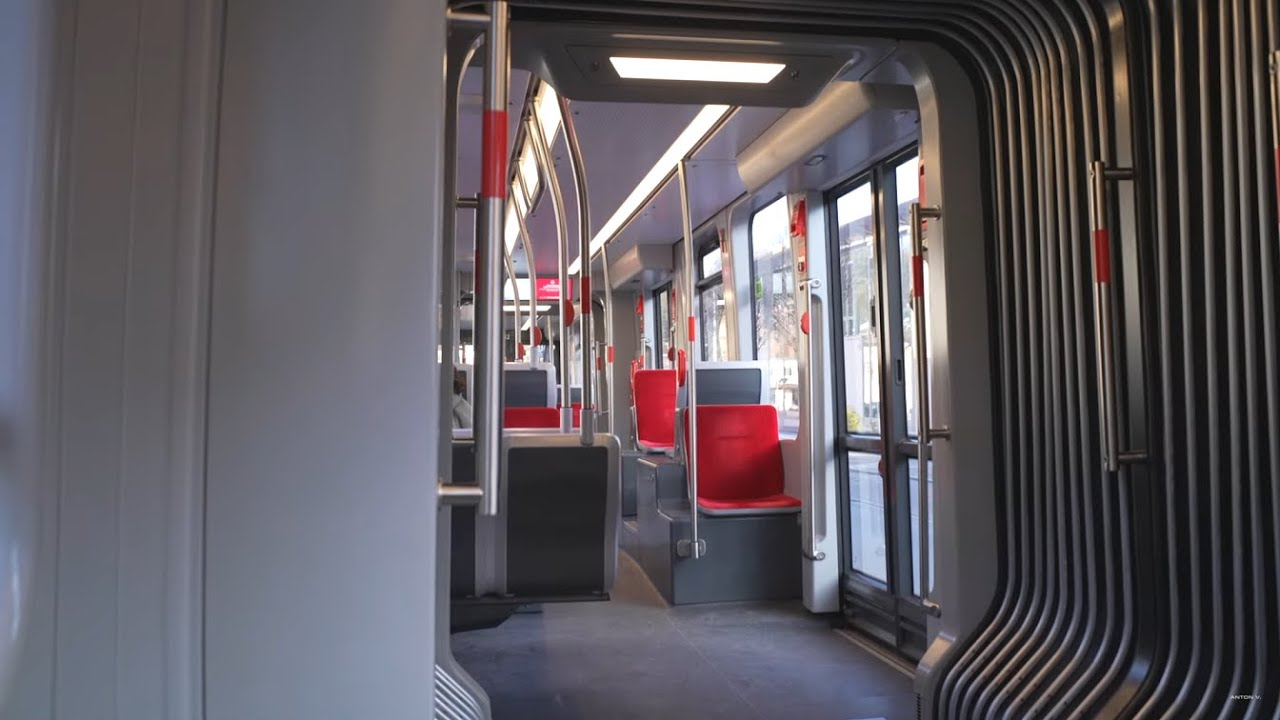 Germany, Nürnberg, Straßenbahn 8 ride from Hauptbahnhof to Erlenstegen