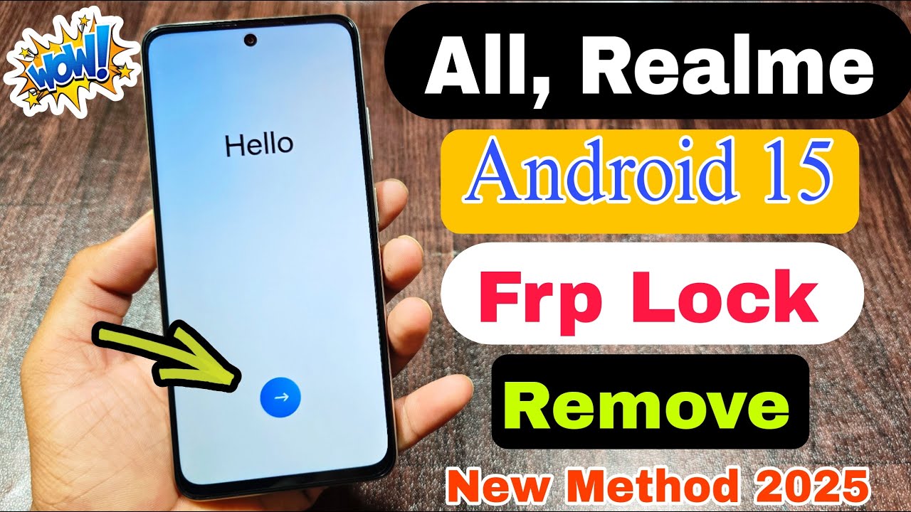 All Realme Frp Bypass Android 15, New Method 2025 ? Realme Frp/Gmail Account Lock Remove Without Pc