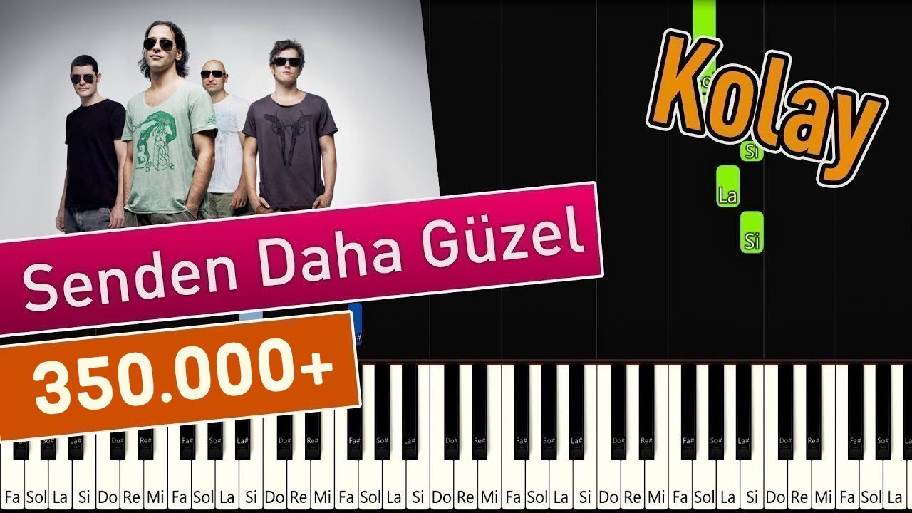 Duman - Senden Daha Güzel | Kolay Piyano - Nasıl Çalınır