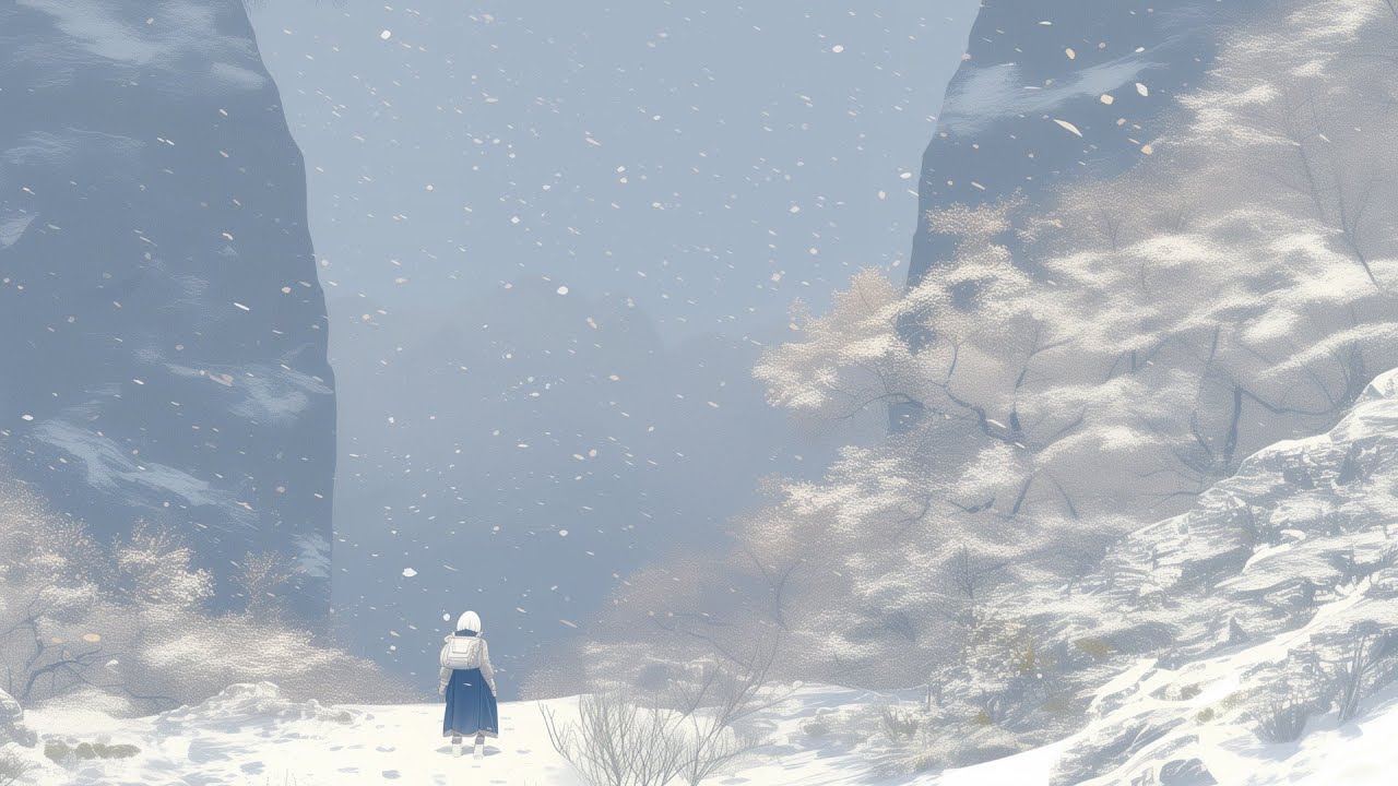 Blizzard Mountains | Royalty Free Background Music | (Snowy Mountain Ambient)