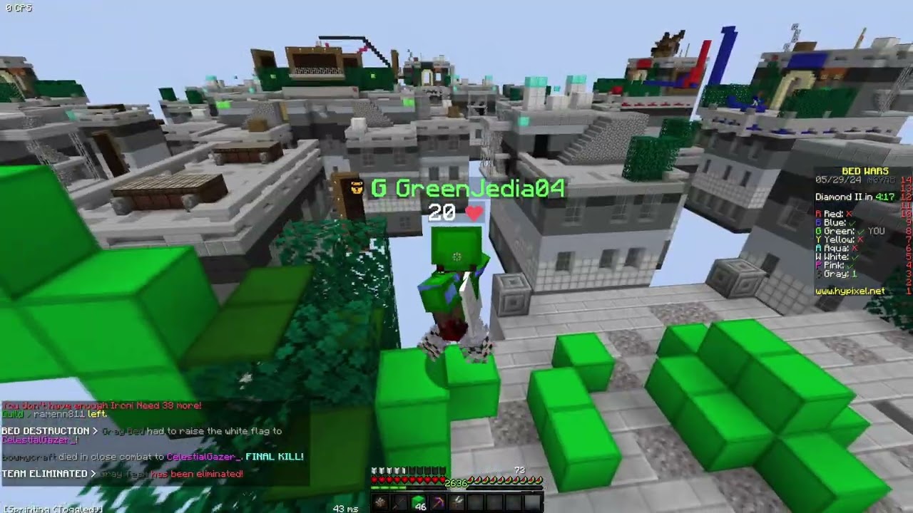 HYPIXEL MINECRAFT BEDWARS IS FUN