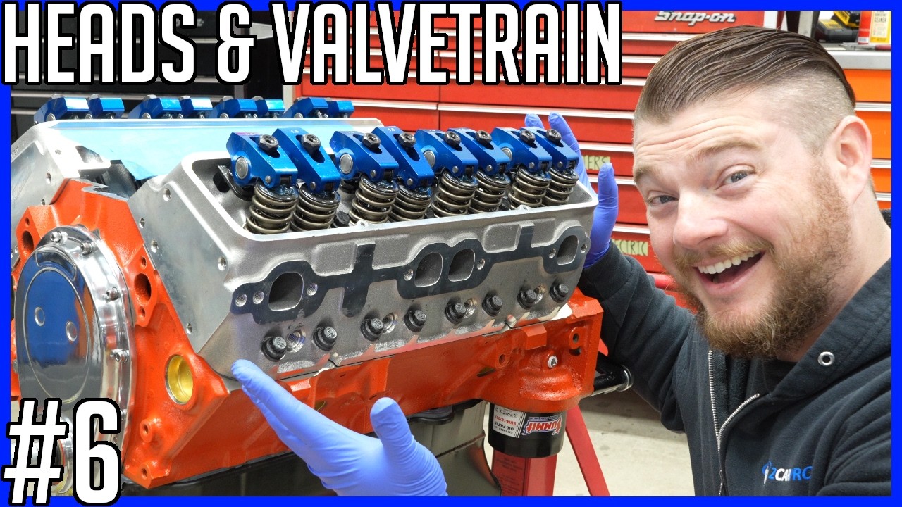 How to Build a Small Block Chevrolet Engine - Part 6: Cylinder Heads and Valve Train | EASY!