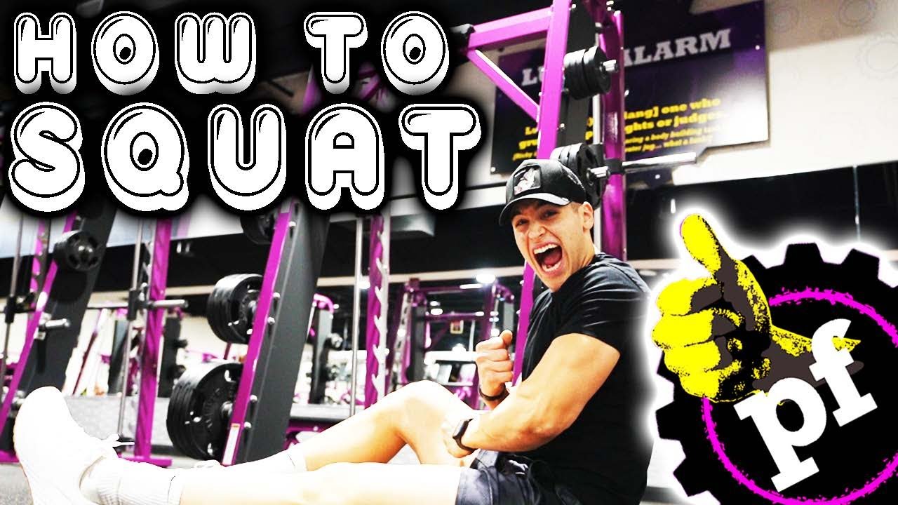 КАК ПРИСЕДАТЬ НА ТРЕНЕРЕ СМИТА В PLANET FITNESS! (ПРАВИЛЬНЫЙ СПОСОБ...)