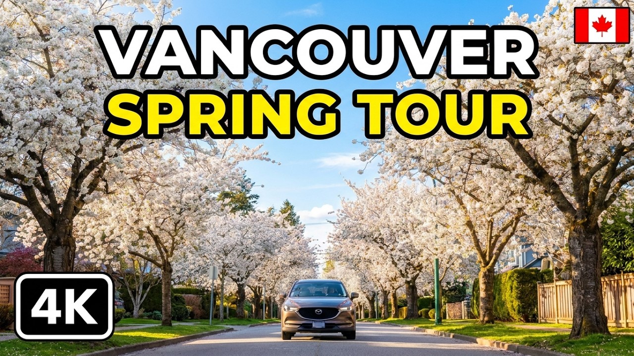 🇨🇦 [4K] 🌸🌸🌸 🌞 2026 March | Driving Tour in Vancouver BC, Canada