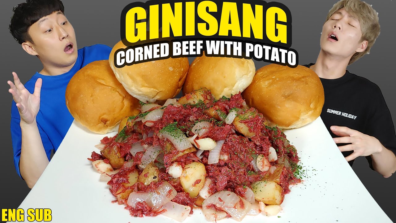 GINISANG Corned Beef with Potato | Filipino Food (ENG SUB) Mukbang/ASMR