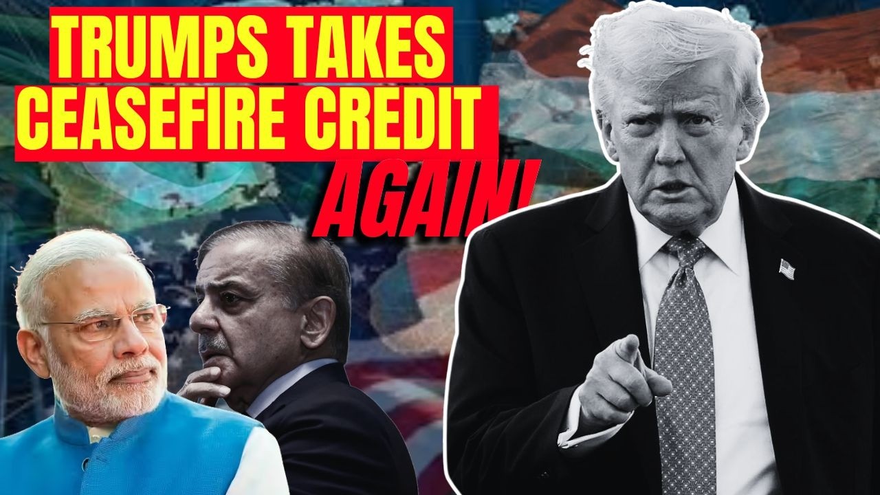 India vs Pakistan | Trump Repeats India & Pakistan Stopped War After His Intervention | Modi | USA