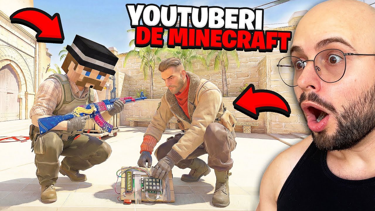 Am jucat CS2 versus YouTuberi de Minecraft (a fost STRESANT)